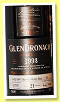 Glendronach 21 yo 1993/2014 (56.4%, OB, for LMdW, oloroso, cask #475, 627 bottles)