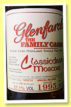 Glenfarclas 1995/2014 (57.1%, OB, Family Casks, for Classicdram Moscow Festival, Russia, refill sherry, cask #3783, 282 bottles)
