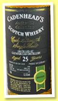 Glenfarclas 25 yo 1990/2015 (52.6%, Cadenhead, Authentic Collection, 192 bottles)