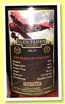 Glenfarclas 40 yo 1971/2012 'Red Baron of Speyside' (51.7%, Glen Fahrn, Switzerland, bourbon, 139 bottles)