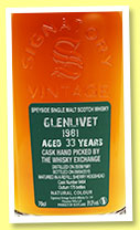 Glenlivet 33 yo 1981/2015 (51%, Signatory Vintage, for The Whisky Exchange, refill sherry, cask #9464, 175 bottles)