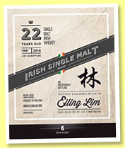 Irish Single Malt 22 yo 1991/2014 (48.6%, Eiling Lim) Irish Single Malt 22 yo 1991/2014 (48.6%, Eiling Lim)