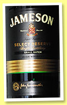 Jameson 'Select Reserve' (40%, OB, Irish blend, small batch, batch #JQ-058548, +/-2014) Jameson 'Select Reserve' (40%, OB, Irish blend, small batch, batch #JQ-058548, +/-2014)
