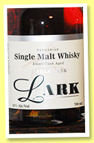 Lark 'Small Cask Aged' (43%, OB, Australia, Tasmania, Port cask, cask #516, 2014)