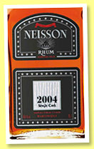 Neisson 2004 (45.4%, OB, Martinique, agricole, 2015) Neisson 2004 (45.4%, OB, Martinique, agricole, 2015)