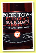 Rock Town 'Four Grain Sour Mash Bourbon' (46%, OB, Arkansas, USA, +/-2015) 