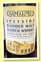 Speyside 1995/2015 (45%, Samaroli, blended malt, 448 bottles)