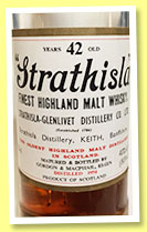 Strathisla 42 yo 1954 (40%/80 US proof, Gordon & MacPhail, for John Gross Baltimore, +/-1996)