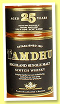Tamdhu 25 yo (43%, OB, +/-2008) Tamdhu 25 yo (43%, OB, +/-2008)