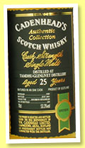 Tamdhu-Glenlivet 25 yo 1989/2015 (53.3%, Cadenhead, Authentic Collection, bourbon hogshead, 225 bottles) Tamdhu-Glenlivet 25 yo 1989/2015 (53.3%, Cadenhead, Authentic Collection, bourbon hogshead, 225 bottles)