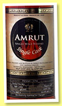 Amrut 4 yo 2011/2015 (59%, OB for Whisky-L Taiwan, Port pipe, cask #2714-A, 380 bottles)