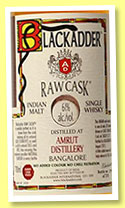 Amrut (61%, Blackadder, Raw Cask, sherry cask finish, cask #BA2015/21, 370 bottles) 