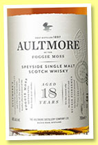 Aultmore 18 yo (46%, OB, batch #481, 2015) Aultmore 18 yo (46%, OB, batch #481, 2015)