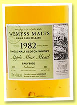 Aultmore 1982/2015 'Apple Mint Mead' (46%, Wemyss Malts, hogshead, 247 bottles) Aultmore 1982/2015 'Apple Mint Mead' (46%, Wemyss Malts, hogshead, 247 bottles)