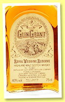 Glen Grant 25 yo 'Royal Wedding Reserve' (40%, OB, Seagram Italia, 75cl, 1981)