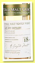 Glen Spey 18 yo 1997/2015 (50%, Hunter Laing, Old Malt Cask, refill hogshead, cask #11192, 297 bottles) 