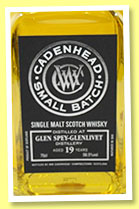 Glen Spey-Glenlivet 19 yo 1995/2015 (58.8%, Cadenhead, Small Batch, bourbon hogshead, 480 bottles)