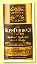 Glendronach 'Peated' (46%, OB, 2015)