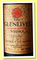 Glenlivet (80°proof, OB, NAS, 26 2/3 Fl ozs, early 1950s)