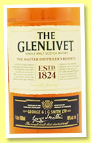 Glenlivet ‘Master Distiller’s Reserve’ (40%, OB, 1l, +/-2015)