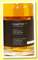 Irish Single Malt 14 yo 2000/2015 (56.7%, Chapter 7, bourbon hogshead, cask #10928, 230 bottles) Irish Single Malt 14 yo 2000/2015 (56.7%, Chapter 7, bourbon hogshead, cask #10928, 230 bottles)