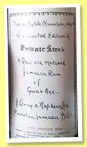 Jamaica 'Private Stock' (43%, Wray & Nephew, Soffiantino import, Italy, +/-1970)