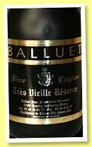 Jean Balluet ‘Très Vieille Réserve’ (40%, OB, Fins Bois, +/-2014?) Jean Balluet ‘Très Vieille Réserve’ (40%, OB, Fins Bois, +/-2014?)