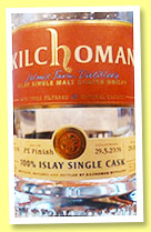 Kilchoman 2009/2014 (55.2%, OB for De Tongerse Whiskyvrienden and Massen, Luxembourg, 100% Islay, PX finish, 218 bottles)