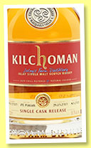Kilchoman 2010/2015 (58.3%, OB, for The Whisky Exchange, PX finish, cask #679/2010, 262 bottles) 