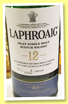 Laphroaig 12 yo (48%, OB, for the Nordics, sherry butts and 1st fill hogsheads, 1278 bottles, 2014)