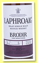 Laphroaig 'Brodir batch #002' (48%, OB, Port Wood Finish, +/-2015) 