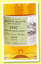 Longmorn 1997/2015 'Bitter-Sweet Barley' (46% Wemyss Malts, hogshead, 291 bottles)