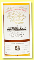 Longmorn 24 yo 1990/2015 (53.7%, The Single Malts of Scotland, cask #191954, 216 bottles)