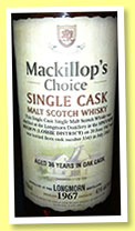Longmorn 36 yo 1967/2003 (43%, Mackillop's Choice, cask #3345)