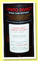 Longmorn 1971/2009 (57.3%, Spirito Divino)