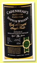 Macallan-Glenlivet 26 yo 1989/2015 (49.6%, Cadenhead, Authentic Collection, bourbon barrel, 162 bottles)