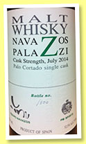 Navazos Palazzi Malt (52.5%, PM Spirits, Spain, 300 bottles, 2014)