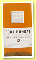 Port Dundas 12 yo (40%, OB, single grain, 2015)