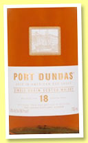 Port Dundas 18 yo (43%, OB, single grain, 2015) 
