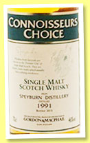 Speyburn 1991/2015 (46%, Gordon & MacPhail, Connoisseur’s Choice, refill sherry hogshead)