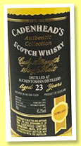 Auchentoshan 23 yo 1992/2016 (45.2%, Cadenhead, Authentic Collection, 192 bottles) Auchentoshan 23 yo 1992/2016 (45.2%, Cadenhead, Authentic Collection, 192 bottles)