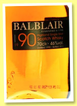 Balblair 1990/2013 (46%, OB, 2nd Release)