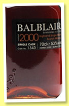 Balblair 2000/2014 (53%, OB, The whisky Exchange, first fill sherry, cask #1343) 