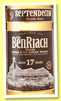 Benriach 17 yo ‘Septemdecim’ (46%, OB, +/-2015)