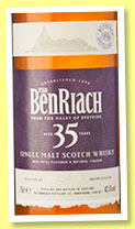 Benriach 35 yo (42.5%, OB, +/-2015)