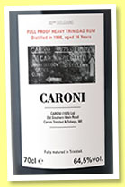 Caroni 16 yo 1998/2014 ‘Full Proof’ (64.5%, Velier, Trinidad, 18 bourbon casks) Caroni 16 yo 1998/2014 ‘Full Proof’ (64.5%, Velier, Trinidad, 18 bourbon casks)