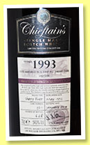 Chieftain's 'Speyside' 1993/2014 (54%, Chieftain's, sherry butt, cask #3611, 628 bottles)