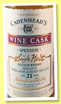Craigellachie-Glenlivet 21 yo 1994/2015 (53.1%, Cadenhead, Wine Cask, Sauternes, 246 bottles) Craigellachie-Glenlivet 21 yo 1994/2015 (53.1%, Cadenhead, Wine Cask, Sauternes, 246 bottles)