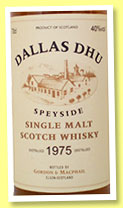 Dallas Dhu 1975/2010 (40%, Gordon & MacPhail, licensed bottling, refill barrel) Dallas Dhu 1975/2010 (40%, Gordon & MacPhail, licensed bottling, refill barrel)