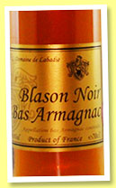 Domaine de Labadie 'Blason Noir' (40%, Bas-Armagnac, +/-2013) Domaine de Labadie 'Blason Noir' (40%, Bas-Armagnac, +/-2013)